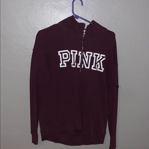PINK 1/2 zip